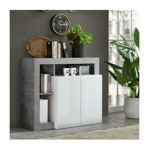 MC Akcent LENOR komód fehér/szürke betonhatású 209030 kép