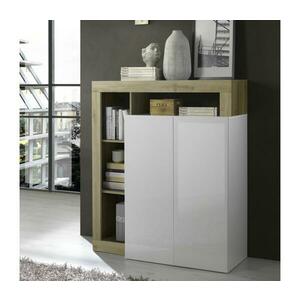 MC Akcent Komód LENOR fehér/barna 209030 kép