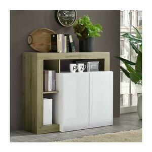 MC Akcent Komód LENOR fehér/barna 209030 kép