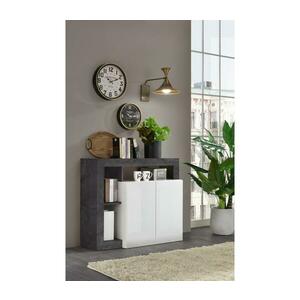 MC Akcent Komód LENOR fehér/antracit 209030 kép