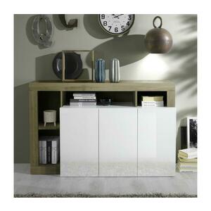 MC Akcent Komód LENOR fehér/barna 209030 kép