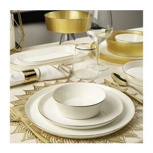 26 darabos porcelán étkészlet, fehér/arany 719KTP9894 kép