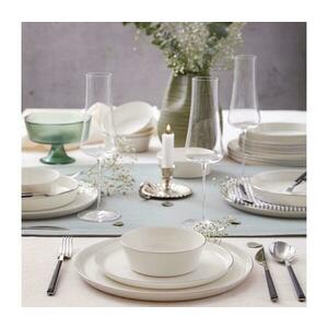 24 részes étkészlet fehér/ezüst/porcelán 710KTP4538 kép