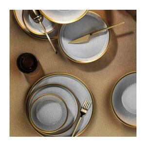 16 darabos szürke/arany porcelán étkészlet 719KTP9737 kép