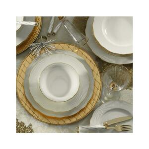 18 darabos étkészlet fehér/arany/porcelán 710KTP3376 kép