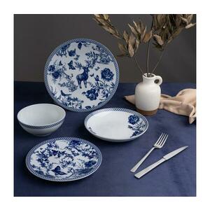 24 darabos étkészlet fehér/kék/porcelán 710KTP3413 kép