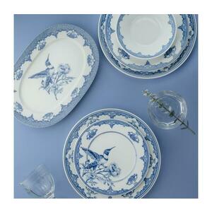 26 részes étkészlet fehér/kék/porcelán 710KTP3649 kép