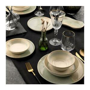 27 darabos étkészlet bézs/zöld/porcelán 721NBL3151 kép