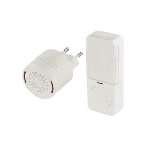 Vezeték nélküli konnektoros csengő 230V + 1xCR2032 fehér P5734 kép