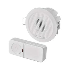 Vezeték nélküli beépíthető csengő 230V + 1xCR2032 fehér P57103 kép