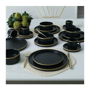 20 darabos étkészlet fekete/arany/kőkerámia 275KRM2511 kép