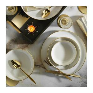 18 részes porcelán étkészlet – bézs/arany 710KTP3603 kép