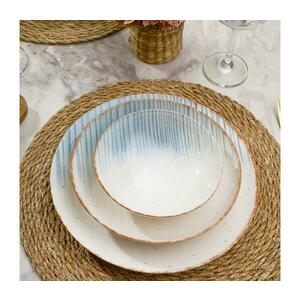 24 darabos étkészlet fehér/kék/porcelán 387GRP1352 kép