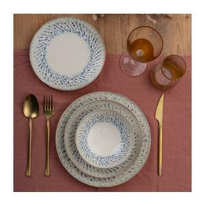 24 darabos étkészlet, kék/bézs, porcelán 387GRP1373 kép