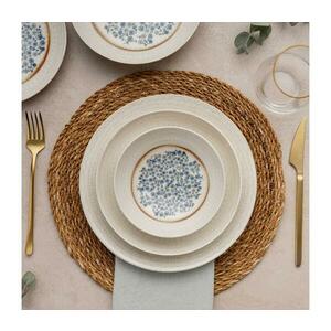 24 darabos étkészlet kék/bézs/porcelán 387GRP1363 kép