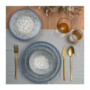 24 részes kék/porcelán étkészlet 387GRP1374 kép