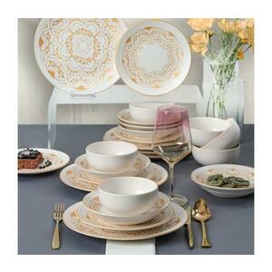 24 darabos étkészlet fehér/arany/kerámia 275KRM1942 kép