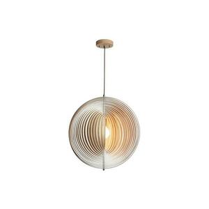 Fa függőlámpa kábelen 1xE27/60W/230V Ø 50 cm tömörfa/furnér/kaucsukfa WRE062 kép