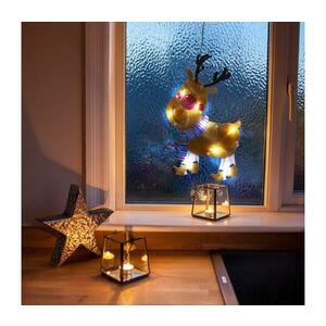 LED karácsonyi dísz 8xLED/3xAAA, hideg fehér, rénszarvas gl kép