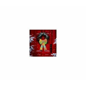 LED RGB karácsonyi dekoráció 11xLED/3xLR44 40x30 cm arany díszmasni gl kép