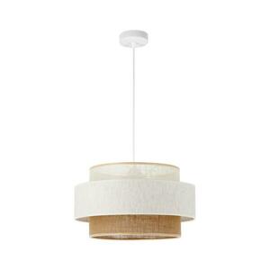 BOHO zsinóros függőlámpa 1xE27/60W/230V Ø 40 cm fehér/juta H0177 kép