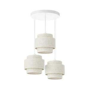 BOHO kábeles függőlámpa 3xE27/60W/230V, fehér H0186 kép