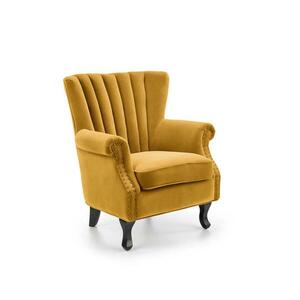 Halmar CLARUS sárga fotel V kép