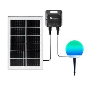 B.V. LED RGB dimmelhető kültéri MESH lámpa 20W/3, 7V 4000mAh 2700–6500K IP65 átm. 20 cm S1030233V kép