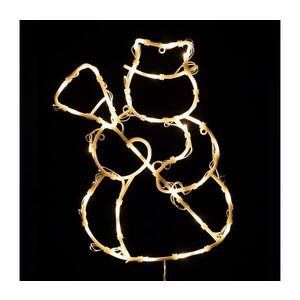 LED karácsonyi ablakdísz 35xLED/3xAA IP44 hóember meleg fehér 5005612 kép