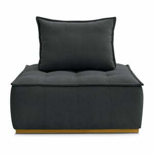 Sötétszürke zsenília fotel Elisa – Bobochic Paris kép