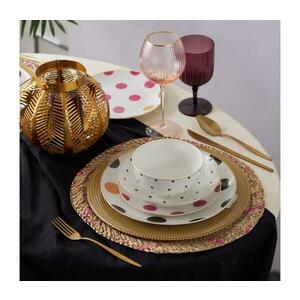 24 darabos színes porcelán étkészlet 216KRC2150 kép