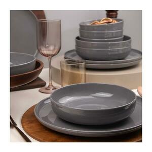 12 részes szürke/porcelán étkészlet 710KTP9753 kép