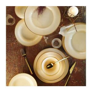 18 részes porcelán étkészlet – bézs kép