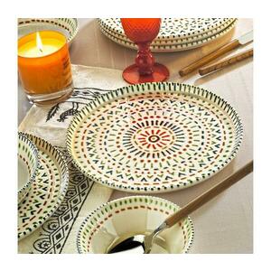 12 darabos, élénk színű porcelán étkészlet 430KSV8966 kép