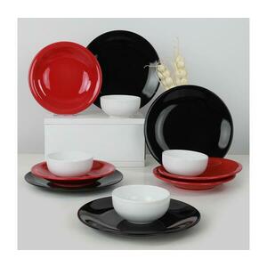 12 darabos színes kőkerámia étkészlet 275KRM1571 kép