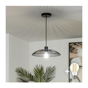 Brilagi - LED csillár huzalon CERIA WIRE 1xE27/40W/230V átm. 38 cm fekete BG3987+EG300159 kép