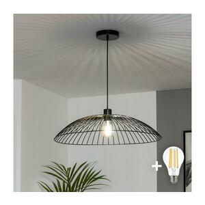 Brilagi - LED függeszték CERIA WIRE 1xE27/40W/230V Ø 60 cm fekete BG3987+EG300161 kép