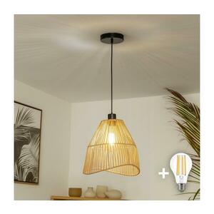 Brilagi - LED függeszték kábellel CERIA BOHO 1xE27/40W/230V átm. 30 cm barna BG3987+EG781101 kép
