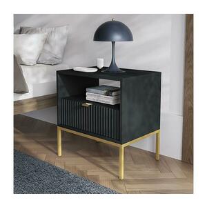 MIRJAN 24 Éjjeliszekrény NOVA 56x54 cm fekete/arany kép