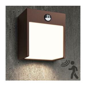 Brilagi-LED TERNI kültéri fali lámpatest érzékelővel, LED 12 W, 230 V, barna, IP44 WO-HR60421S-OEM-RUST kép