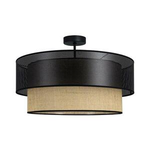 BORHO felületre szerelhető csillár 1xE27/60W/230V fekete/juta 0375 kép