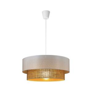 BORHO kábeles függőlámpa 1xE27/60W/230V, fehér/juta 0376 kép