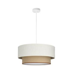 NATIA kábeles függőlámpa 1xE27/60W/230V fehér/barna H0234 kép