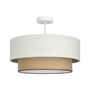 Felületre szerelt csillár NATIA 1xE27/60W/230V fehér/barna H0236 kép