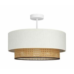 Felületre szerelhető csillár NATIA 1xE27/60W/230V fehér/barna H0239 kép