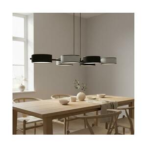 EMIBIG Zsinóros csillár DRUMZ 6xE14/10W/230V fekete/szürke 1567/6 kép