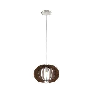 Eglo 95023 - STELLATO kábellel függesztett csillár 1xE27/60W/230V Ø 30 cm barna 95023 kép