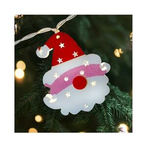 LED karácsonyi kültéri fényfüzér 10xLED/2xAA 1, 65 m IP44 meleg fehér Santa 028 0000615 kép