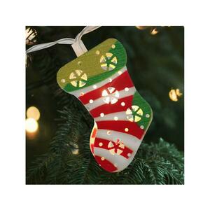 Karácsonyi kültéri LED fényfüzér 10xLED/2xAA 1, 65 m IP44 meleg fehér zoknik 028 0000616 kép