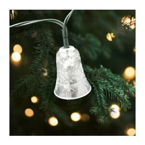 LED karácsonyi kültéri fényfüzér 20×LED/2×AA 2, 2 m IP44 többszínű csengők 028 0000617 kép